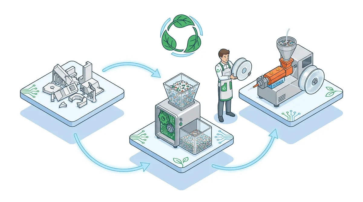 Filament Recycling: Von Abfall zu Gold